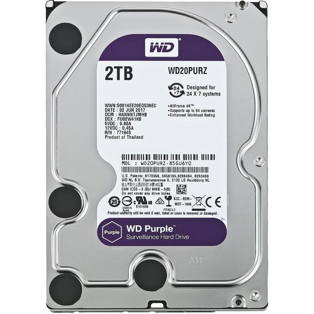 2 тб жесткий диск wd purple wd20purz обзор