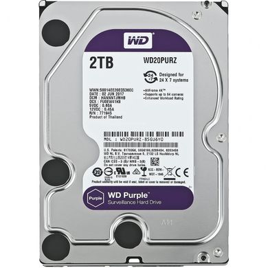 Western Digital Purple WD20PURZ - жесткий диск объемом 2 ТБ