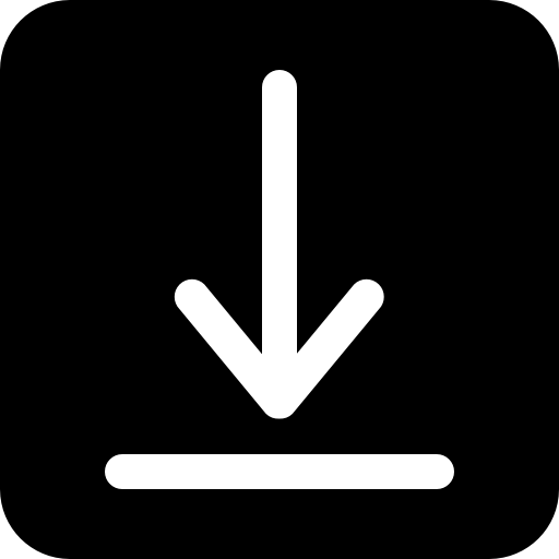 Скачать символ кнопки интерфейса черный квадрат  бесплатно иконка